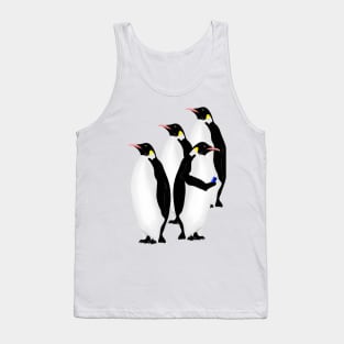 Penguin Using A Cell Phone Tank Top